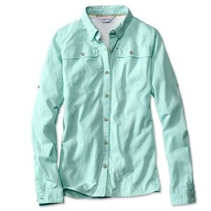 ORVIS Open-Air Casting Shirt Clearwater Blue/Green